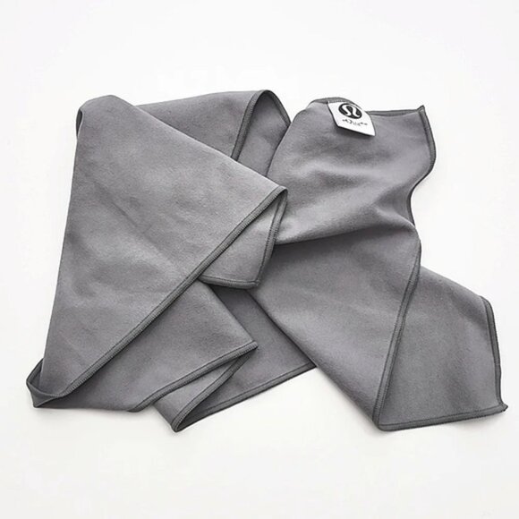 Lululemon Grey The  Small Towel Absorbant Microfiber Workout Yoga - Picture 1 of 8